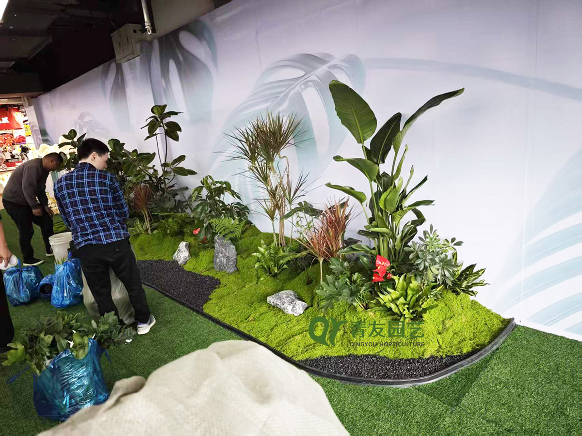 大型室内绿植景观造景案例项目现场图片