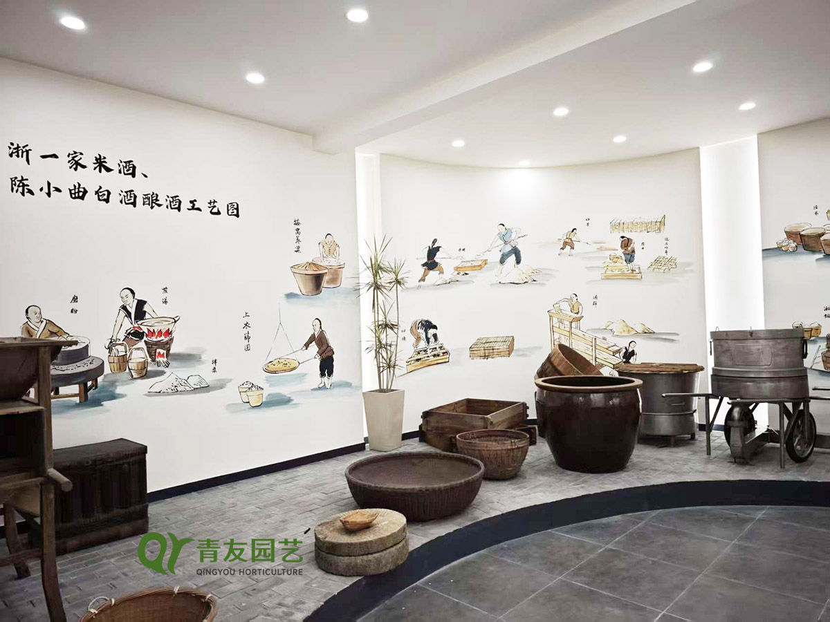 文化展厅及艺术空间绿植布置案例项目现场图片