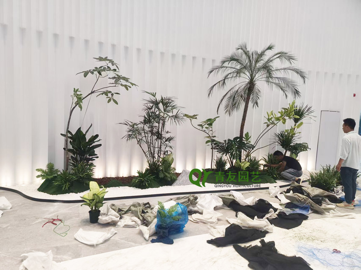 展厅大型主题绿植景观案例项目现场图片